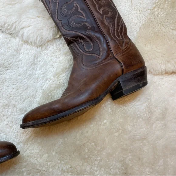 Tony Lama Vintage Western Boots sz 10D - Picture 10 of 16
